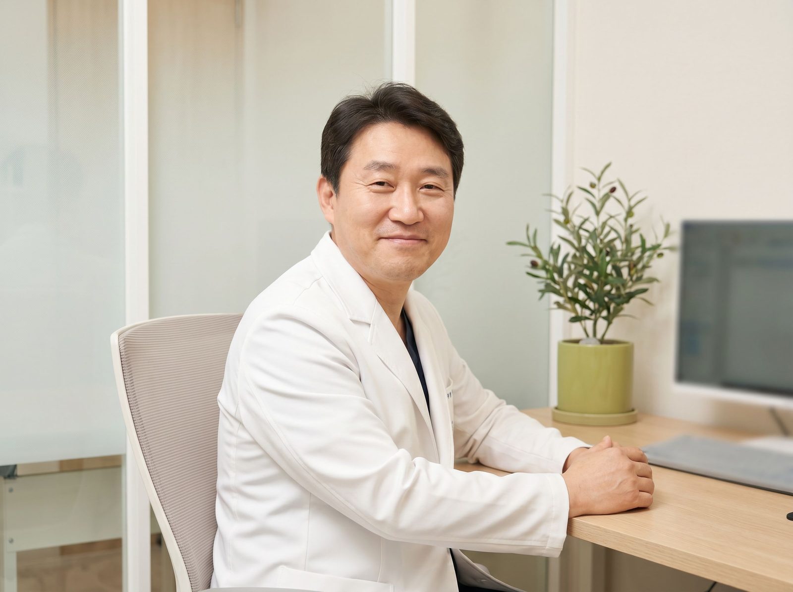 온라인상담 안내 이미지 (AI 생성 예시 이미지)